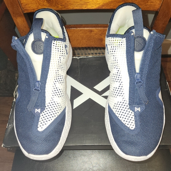 Nike PG 4 TB College navy & white mens size 13 fits like a size 12 - Picture 5 of 12